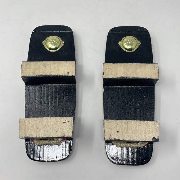 Vintage Japanese yukata/kimono two teeth Geta women’s sandals - Picture 7 of 13